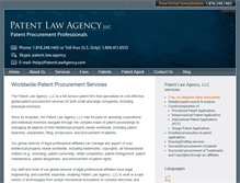 Tablet Screenshot of patentlawagency.com